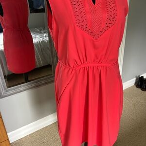 Le Chateau coral Midi Dress